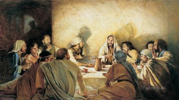 Last supper without Judas religious Christian Oil Paintings